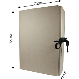 Короб архивный на 2-х завязках Attache Economy А4 100 мм переплетный картон до 1000 листов