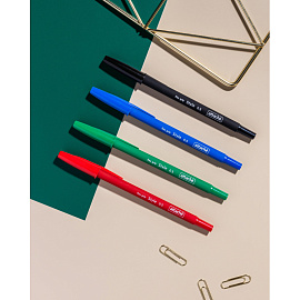 Набор шариковых ручек Attache Style 4 цвета корпус soft touch (толщина линии 0.5 мм)