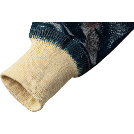 Перчатки рабочие защитные Diggerman КЧ хлопковые с нитрильным покрытием белые/синие (размер 9-10 (XL))