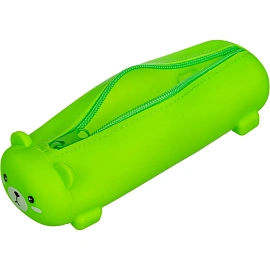 Пенал-тубус односекционный Комус Класс (№1 School) Мишка зеленый