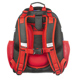 Ранец №1 School X-treme анатомический черный неоновая подсветка корпуса на пульте д/у с двумя отделениями