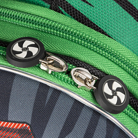 Ранец №1 School X-treme анатомический черный неоновая подсветка корпуса на пульте д/у с двумя отделениями