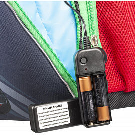 Ранец №1 School X-treme анатомический черный неоновая подсветка корпуса на пульте д/у с двумя отделениями