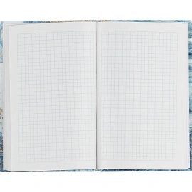 Бизнес-тетрадь Attache Selection А5 96 листов серая/голубая в клетку на сшивке (125x200 мм)