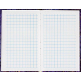 Бизнес-тетрадь Attache Selection А5 96 листов фиолетовая в клетку на сшивке (125x200 мм)