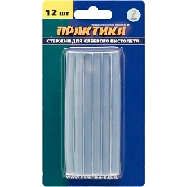 Стержень клеевой универсальный Практика 7x100 мм 12 штук (641-572)