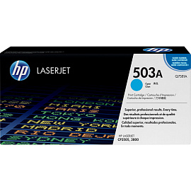 Картридж лазерный HP 503A Q7581A голубой оригинальный