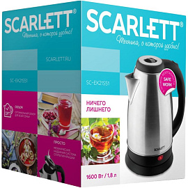 Чайник электрический Scarlett SC-EK21S51 серебристый