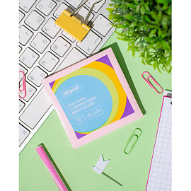 Стикеры Attache Simple 76х76 мм пастельные розовые (1 блок на 100 листов)