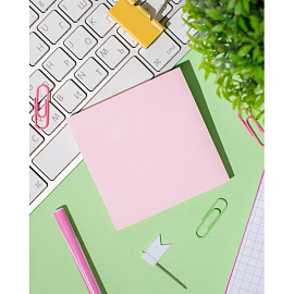 Стикеры Attache Simple 76х76 мм пастельные розовые (1 блок на 100 листов)