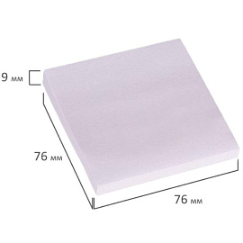 Стикеры Attache Simple 76х76 мм пастельные фиолетовые (1 блок на 100 листов)