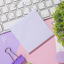 Стикеры Attache Simple 76х76 мм пастельные фиолетовые (1 блок на 100 листов)