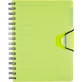 Ежедневник недатированный Attache Bright Colours пластик А5 136 листов зелёный