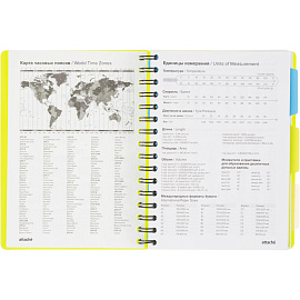 Ежедневник недатированный Attache Bright Colours пластик А5 136 листов зелёный