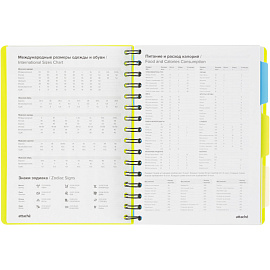 Ежедневник недатированный Attache Bright Colours пластик А5 136 листов зелёный