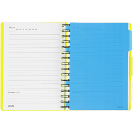 Ежедневник недатированный Attache Bright Colours пластик А5 136 листов зелёный
