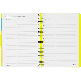 Ежедневник недатированный Attache Bright Colours пластик А5 136 листов зелёный
