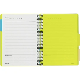 Ежедневник недатированный Attache Bright Colours пластик А5 136 листов зелёный