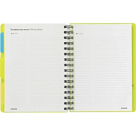 Ежедневник недатированный Attache Bright Colours пластик А5 136 листов зелёный