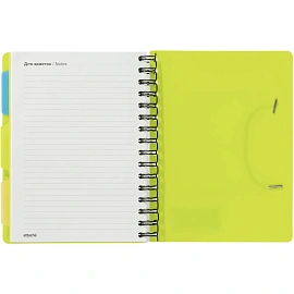 Ежедневник недатированный Attache Bright Colours пластик А5 136 листов зелёный