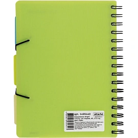 Ежедневник недатированный Attache Bright Colours пластик А5 136 листов зелёный