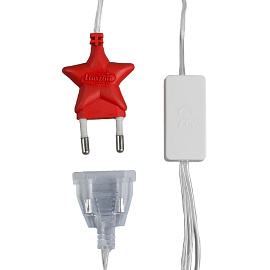 Гирлянда светодиодная Бахрома белый свет 48 светодиодов (1.8x0.5 м)