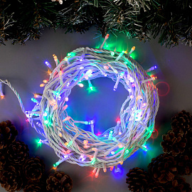 Гирлянда светодиодная нить разноцветный свет 200 светодиодов (20 м) фото Гирлянда светодиодная нить разноцветный свет 200 светодиодов (20 м)