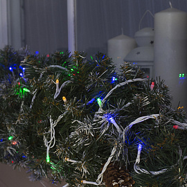 Гирлянда светодиодная нить разноцветный свет 200 светодиодов (20 м) фото Гирлянда светодиодная нить разноцветный свет 200 светодиодов (20 м)