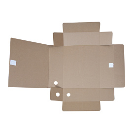 Папка архивная с завязками OfficeSpace "Standard" плотная, микрогофрокартон, 100мм, белая, 900л.