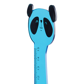 Линейка 15см Мульти-Пульти "Панда", пластиковая, прозрачная, голубая, европодвес фото Линейка 15см Мульти-Пульти "Панда", пластиковая, прозрачная, голубая, европодвес