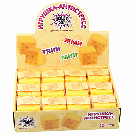 Игрушка-антистресс "СЫР", 6 см, дисплей, JOLLY JOT (ДЖОЛЛИ ДЖОТ), 665807 фото Игрушка-антистресс "СЫР", 6 см, дисплей, JOLLY JOT (ДЖОЛЛИ ДЖОТ), 665807