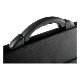 Портфель OfficeSpace "Siena", кожзам, черный, 2 отделения, метал. замок фото Портфель OfficeSpace "Siena", кожзам, черный, 2 отделения, метал. замок