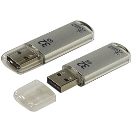 Флешка USB 2.0 32 ГБ Smartbuy V-Cut (SB32GBVC-S)