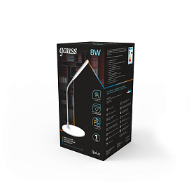 Светильник настольный Gauss Qplus GTL502 белый