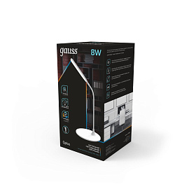 Светильник настольный Gauss Qplus GTL502 белый