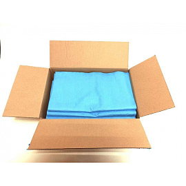 Нетканый протирочный материал Микроспан МС80-54 синий (100 листов в упаковке)