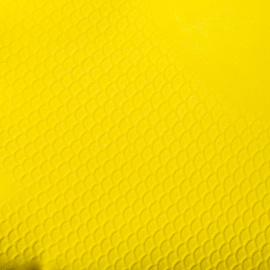 Перчатки латексные Lotus Lux с хлопковым напылением желтые (размер 7, S)