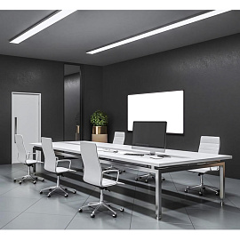 Доска магнитно-маркерная Attache BlackFrame 90x120 см односекционная с лаковым покрытием (полочка для маркеров)