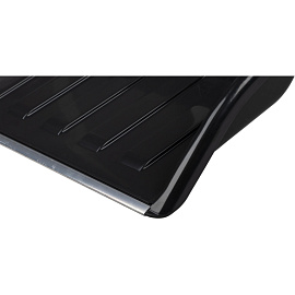 Движок для уборки снега (скрепер) РусТрейд пластик 50x70 см (металлическая накладка)