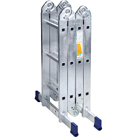 Лестница-трансформер Комус алюминиевая четырёхсекционная 4x12 ступеней