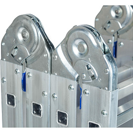 Лестница-трансформер Комус алюминиевая четырёхсекционная 4x12 ступеней