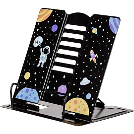 Подставка для книг Комус Класс (№1 School) Space time металлическая черная