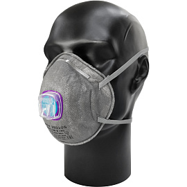 Респиратор PHSV 2021OG противоаэрозольный с угольным фильтром и с клапаном FFP2