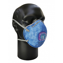 Респиратор PHSV 2021AG противоаэрозольный с угольным фильтром и с клапаном FFP2