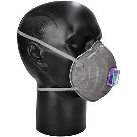 Респиратор PHSV 2021WG противоаэрозольный с угольным фильтром и с клапаном FFP2