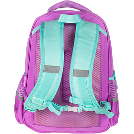 Рюкзак ортопедический №1 School Довольный ленивец сиреневый