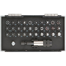 Набор бит , магнитный адаптер, сталь S2, 32 предмета Gross  11363