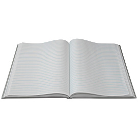 Книга учета OfficeSpace, А4, 96л., линия, 200*290мм, твердый картон, 7БЦ, блок газетный фото Книга учета OfficeSpace, А4, 96л., линия, 200*290мм, твердый картон, 7БЦ, блок газетный