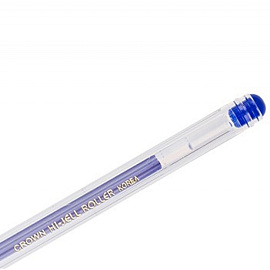 Ручка гелевая неавтоматическая Crown Hi-Jell синяя (толщина линии 0.35 мм)
