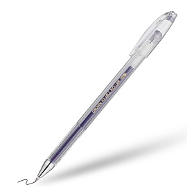 Ручка гелевая неавтоматическая Crown Hi-Jell синяя (толщина линии 0.35 мм)